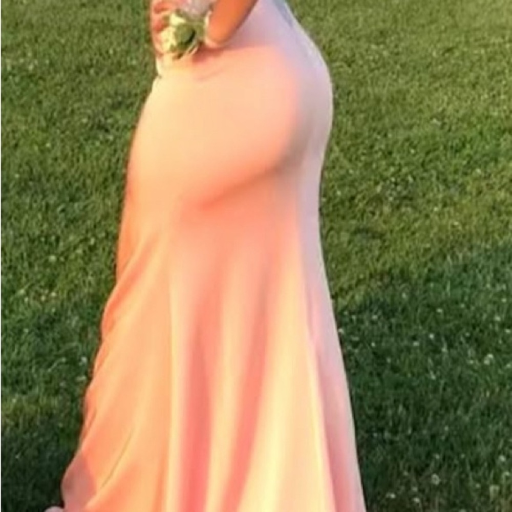 Elegant Pink Evening Gown
